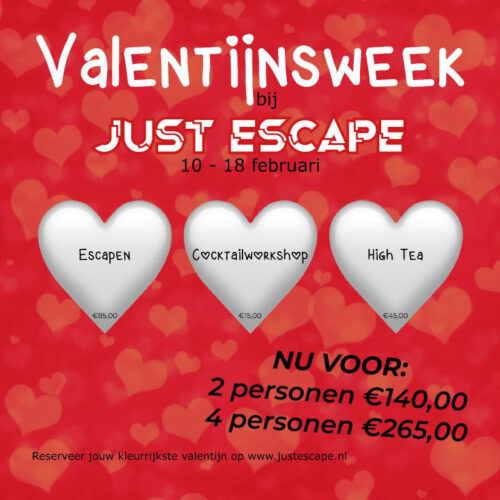 Valentijnsactie van Just Escape in Almere